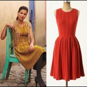 Anthropologie cable knit sweater dress